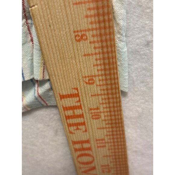 RIG Mens Short Sleeve Striped Shirt Size 42 Casual Cotton Linen Blend - Picture 8 of 10